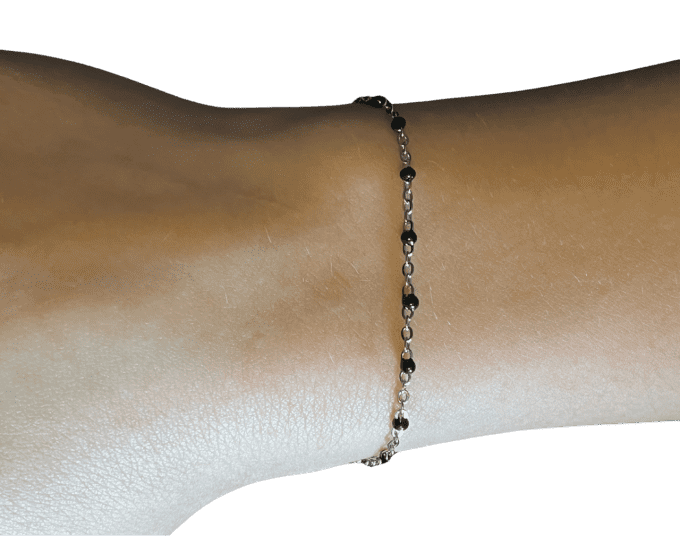 Bracelet acier inoxydable couleur acier