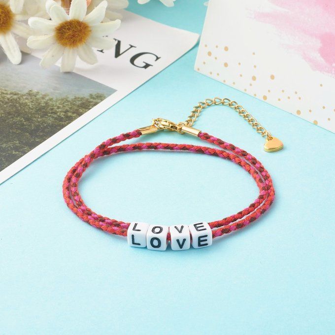 Bracelet coton LOVE