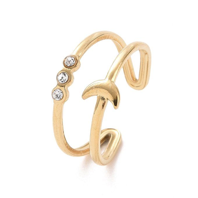 Bague manchette croissant de lune