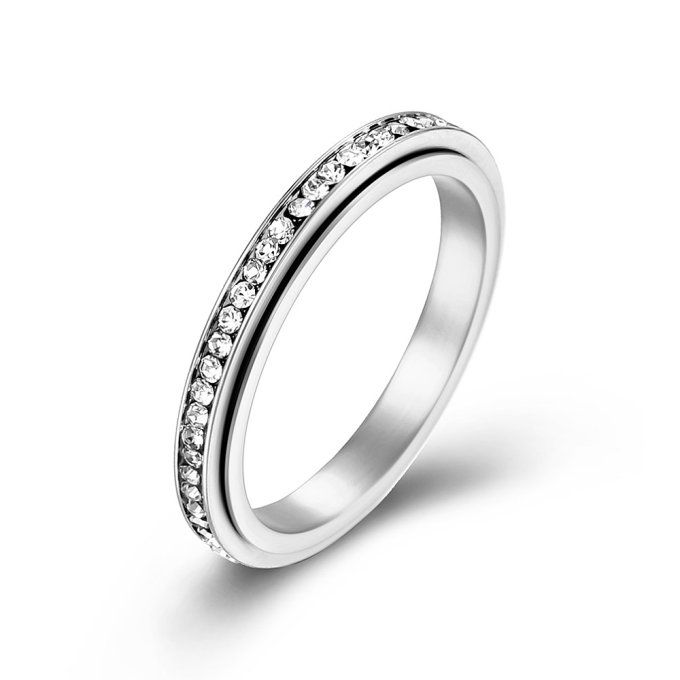 Bague rotative en zirconium, acier titane