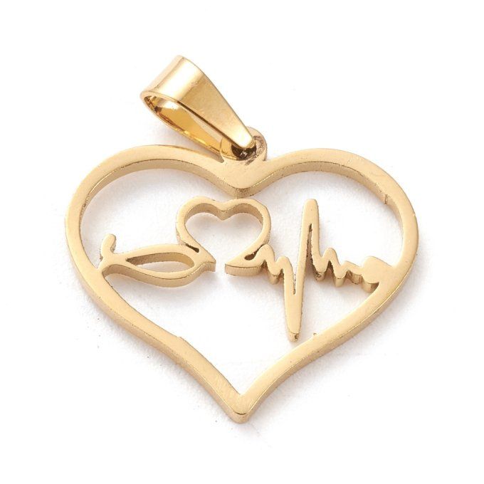 Collier acier inoxydable avec pendentif
