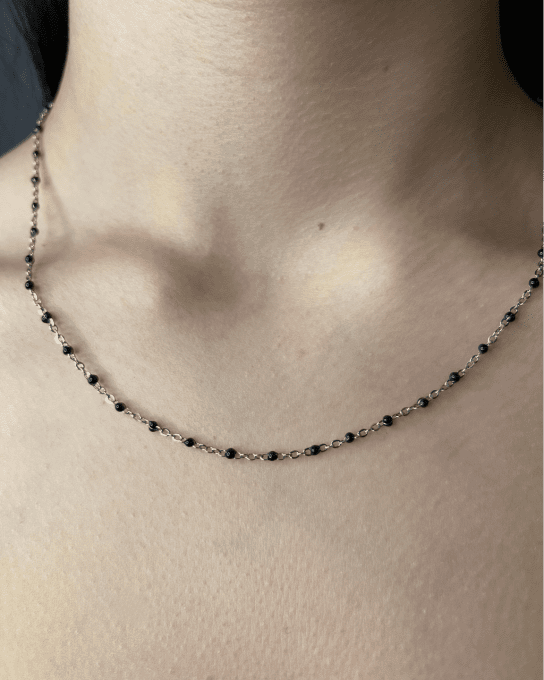 Chaîne en acier inoxydable couleur argent